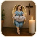 Porta Água Benta Anjo da Guarda Barroco em Resina®