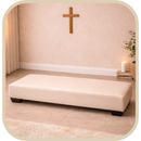 Ajoelhador Maciço e Estofado Off White®