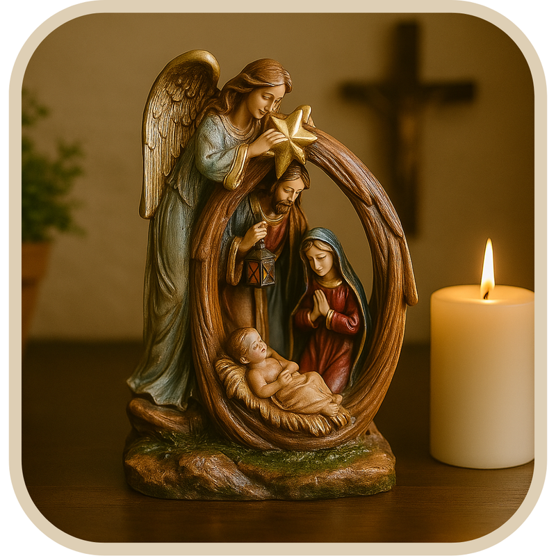 Presépio Cabana Representação Clássica 20cm®