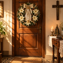 Nossa Senhora Aparecida com Florais Dourados 30cm - Santo Floral®