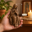 Imagem Virgem Maria Orando Marrom 15cm - Borda Santa ®
