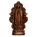 Imagem Nossa Senhora de Guadalupe 20cm em Resina Cor Madeira - Decoração com Fé®