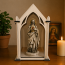 Kit Capela com Acrílico e Sagrado Coração de Jesus Marmorizado 32cm®
