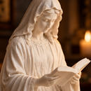 Imagem Nossa Senhora Lendo a Bíblia 15cm - Borda Santa ®