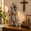 Imagem Sagrada Família Marmorizado 30cm - Decoração com Fé®