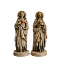 Kit Imagens Sagrado Coração de Jesus e Sagrado Coração de Maria 22cm®